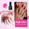 image:imageJODSONE 10 Colors Gel Nail Polish Set with Base Coat amp Top Coat White Pink Purple and Red Gel Polish for All Seasons Womens Holiday Gift20 ColorPink Red