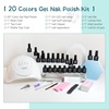 image:imageJODSONE 10 Colors Gel Nail Polish Set with Base Coat amp Top Coat White Pink Purple and Red Gel Polish for All Seasons Womens Holiday Gift20KITSUN1G01B