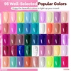 image:imageJODSONE 10 Colors Gel Nail Polish Set with Base Coat amp Top Coat White Pink Purple and Red Gel Polish for All Seasons Womens Holiday Gift95KIT05