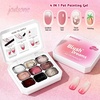image:imageJODSONE 10 Colors Gel Nail Polish Set with Base Coat amp Top Coat White Pink Purple and Red Gel Polish for All Seasons Womens Holiday Gift9COLORPPG
