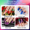 image:imageJODSONE 18ml Classic Airbrush Gel Nail Polish Set 6 Colors with White Red Blue Purple No Dilution Fine Mist Nail for Ombre Blush and French Manicure Designs Womens Holiday Gift6ColorAirbrush1