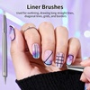 image:imageJODSONE 32Pcs Nail Art Brushes kitNail Art Tool SetDotting ToolsFrench ManicureDust BrushStriping Brushes for Long LinesDrawing Pen Painting Pen for Gel Polish Design Supply6PCS