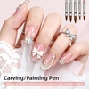 image:imageJODSONE 32Pcs Nail Art Brushes kitNail Art Tool SetDotting ToolsFrench ManicureDust BrushStriping Brushes for Long LinesDrawing Pen Painting Pen for Gel Polish Design Supply32PCS