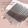 image:imageJODSONE 32Pcs Nail Art Brushes kitNail Art Tool SetDotting ToolsFrench ManicureDust BrushStriping Brushes for Long LinesDrawing Pen Painting Pen for Gel Polish Design Supply32PCS