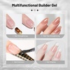 image:imageJODSONE Rubber Base Builder Gel for Nails165ML 3in1 Nude Pink Rubber Base Gel Polish for Nail Thickening Solution StrengthenApex BuildingEnhance10ML 2pcs Builder Gel