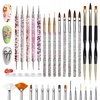 image:imageJODSONE 32Pcs Nail Art Brushes kitNail Art Tool SetDotting ToolsFrench ManicureDust BrushStriping Brushes for Long LinesDrawing Pen Painting Pen for Gel Polish Design Supply32PCS