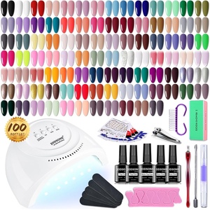 image:imageJODSONE 10 Colors Gel Nail Polish Set with Base Coat amp Top Coat White Pink Purple and Red Gel Polish for All Seasons Womens Holiday Gift95KIT01