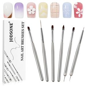 image:imageJODSONE 32Pcs Nail Art Brushes kitNail Art Tool SetDotting ToolsFrench ManicureDust BrushStriping Brushes for Long LinesDrawing Pen Painting Pen for Gel Polish Design Supply6PCS