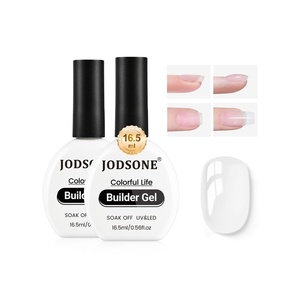 image:imageJODSONE Rubber Base Builder Gel for Nails165ML 3in1 Nude Pink Rubber Base Gel Polish for Nail Thickening Solution StrengthenApex BuildingEnhance165ML 2pcs Builder Gel