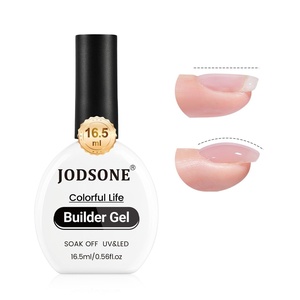 image:imageJODSONE Rubber Base Builder Gel for Nails165ML 3in1 Nude Pink Rubber Base Gel Polish for Nail Thickening Solution StrengthenApex BuildingEnhance165ML 1pc Builder Gel