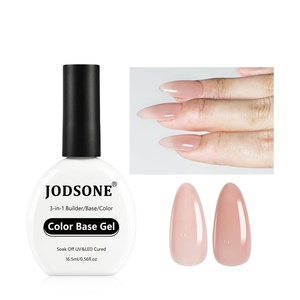 image:imageJODSONE Rubber Base Builder Gel for Nails165ML 3in1 Nude Pink Rubber Base Gel Polish for Nail Thickening Solution StrengthenApex BuildingEnhanceBG13Nude Pink