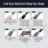 image:imageJODSONE 10 Colors Gel Nail Polish Set with Base Coat and Top Coat Magnetic Stick Aurora Crystals Cat Eye Perfect Holiday Gifts for Manicure and Lovers10ColorCE11