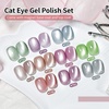 image:imageJODSONE 10 Colors Gel Nail Polish Set with Base Coat and Top Coat Magnetic Stick Aurora Crystals Cat Eye Perfect Holiday Gifts for Manicure and Lovers10ColorCE15