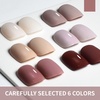 image:imageJODSONE 10ml 6 Colors Jelly Gel Nail Polish Set Ocean Blue Turquoise Gel Polish with Crystal Long Lasting All Seasons Need U V LampB03338