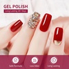 image:imageJODSONE 10ml 6 Colors Jelly Gel Nail Polish Set Ocean Blue Turquoise Gel Polish with Crystal Long Lasting All Seasons Need U V LampB518545546547548562