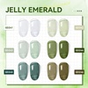 image:imageJODSONE 10ml 6 Colors Jelly Gel Nail Polish Set Ocean Blue Turquoise Gel Polish with Crystal Long Lasting All Seasons Need U V LampGD241GD246