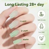 image:imageJODSONE 10ml 6 Colors Jelly Gel Nail Polish Set Ocean Blue Turquoise Gel Polish with Crystal Long Lasting All Seasons Need U V LampGD241GD246