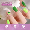 image:imageJODSONE 10ml Green Gel Nail Polish Set 6Colors Long Lasting Neutral Green Pale Lacquer Glossy Art for Nail and Salon Need U V LampB4247