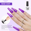 image:imageJODSONE 10ml Nude Pink Gel Nail Polish Set 6Colors Fast Drying amp Long Lasting Neutral Brown Red Purple Nail Polish and Top Coat Base Coat