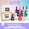 image:imageJODSONE 12 PCS 165 ml Gel Nail Polish Same Color Same Bottle with Base Coat and Top Coat 10 Colors for AtHome Salon Nail Art Holiday Gifts10COLOR165ml