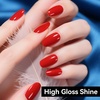 image:imageJODSONE 12 PCS 165 ml Gel Nail Polish Same Color Same Bottle with Base Coat and Top Coat 10 Colors for AtHome Salon Nail Art Holiday Gifts165mlRed