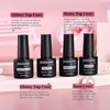 image:imageJODSONE 12 PCS 165 ml Gel Nail Polish Same Color Same Bottle with Base Coat and Top Coat 10 Colors for AtHome Salon Nail Art Holiday Gifts32COLOR1