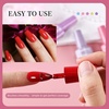 image:imageJODSONE 12 PCS 165 ml Gel Nail Polish Same Color Same Bottle with Base Coat and Top Coat 10 Colors for AtHome Salon Nail Art Holiday Gifts32COLOR1