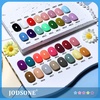 image:imageJODSONE 12 PCS 165 ml Gel Nail Polish Same Color Same Bottle with Base Coat and Top Coat 10 Colors for AtHome Salon Nail Art Holiday Gifts36KIT