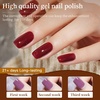 image:imageJODSONE 12 PCS Gel Nail Polish Set with Base Coat and Top Coat Limited Red Pink High Gloss Fashion Gifts for Women amp Girls100SET 01