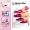 image:imageJODSONE 12 PCS Gel Nail Polish Set with Base Coat and Top Coat Limited Red Pink High Gloss Fashion Gifts for Women amp Girls10Color10