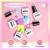 image:imageJODSONE 12 PCS Gel Nail Polish Set with Base Coat and Top Coat Limited Red Pink High Gloss Fashion Gifts for Women amp Girls10Color501