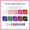 image:imageJODSONE 12 PCS Gel Nail Polish Set with Base Coat and Top Coat Limited Red Pink High Gloss Fashion Gifts for Women amp Girls10ColorA