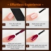 image:imageJODSONE 12 PCS Gel Nail Polish Set with Base Coat and Top Coat Limited Red Pink High Gloss Fashion Gifts for Women amp Girls10ColorCD