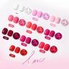 image:imageJODSONE 12 PCS Gel Nail Polish Set with Base Coat and Top Coat Limited Red Pink High Gloss Fashion Gifts for Women amp Girls10Colorpink