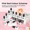 image:imageJODSONE 12 PCS Gel Nail Polish Set with Base Coat and Top Coat Limited Red Pink High Gloss Fashion Gifts for Women amp Girls10Colorpink