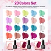 image:imageJODSONE 12 PCS Gel Nail Polish Set with Base Coat and Top Coat Limited Red Pink High Gloss Fashion Gifts for Women amp Girls20SET5