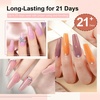 image:imageJODSONE 12 PCS Gel Nail Polish Set with Base Coat and Top Coat Limited Red Pink High Gloss Fashion Gifts for Women amp Girls32KITColor B33B64