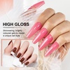 image:imageJODSONE 12 PCS Gel Nail Polish Set with Base Coat and Top Coat Limited Red Pink High Gloss Fashion Gifts for Women amp Girls32KITColor B33B64