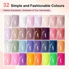 image:imageJODSONE 12 PCS Gel Nail Polish Set with Base Coat and Top Coat Limited Red Pink High Gloss Fashion Gifts for Women amp Girls32KITColor B33B64