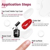 image:imageJODSONE 15ML Nail Primer Base Coat Top Coat Glossy Quick Drying Durable DIY Nail Art Design Long Lasting Gift15MLB