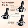 image:imageJODSONE 15ML Nail Primer Base Coat Top Coat Glossy Quick Drying Durable DIY Nail Art Design Long Lasting Gift15MLBTBLO