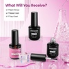 image:imageJODSONE 15ML Nail Primer Base Coat Top Coat Glossy Quick Drying Durable DIY Nail Art Design Long Lasting Gift15MLPBT