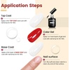 image:imageJODSONE 15ML Nail Primer Base Coat Top Coat Glossy Quick Drying Durable DIY Nail Art Design Long Lasting Gift15MLT