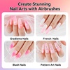 image:imageJODSONE 18ml 6 Colors Airbrush Gel Nail Polish Set with Pure White Nude Pink Deep Magenta No Dilution Fine Mist Nail for Gradient French Manicure DIY Design6ColorAirbrush4