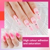 image:imageJODSONE 18ml 6 Colors Airbrush Gel Nail Polish Set with Pure White Nude Pink Deep Magenta No Dilution Fine Mist Nail for Gradient French Manicure DIY Design6ColorAirbrush4