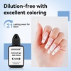 image:imageJODSONE 18ml Airbrush Gel Nail Polish White Fine Mist Nail No Dilution for French Manicure Painting Gradient Nail Art Design