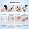 image:imageJODSONE 18ml Airbrush Gel Nail Polish White Fine Mist Nail No Dilution for French Manicure Painting Gradient Nail Art Design