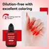 image:imageJODSONE 18ml Nude Airbrush Gel Nail Polish Fine Mist Nail No Dilution for Airbrush Nails Art Painting French Ombre Nail Art DesignsYLB003Red