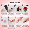 image:imageJODSONE 18ml Nude Airbrush Gel Nail Polish Fine Mist Nail No Dilution for Airbrush Nails Art Painting French Ombre Nail Art DesignsYLB003Red