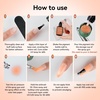 image:imageJODSONE 18ml Nude Airbrush Gel Nail Polish Fine Mist Nail No Dilution for Airbrush Nails Art Painting French Ombre Nail Art DesignsYLB020Orange